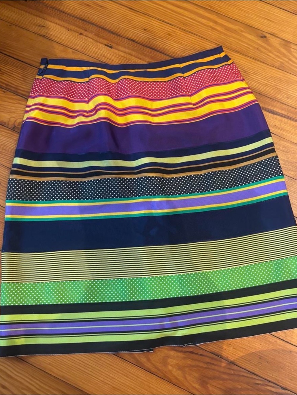 J.McLaughlin Striped Multicolor A-Line Skirt - Women's